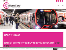 Tablet Screenshot of milanocard.it